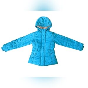 Lands' End Kids Bright Teal Puffer Jacket (Size S 7/8)